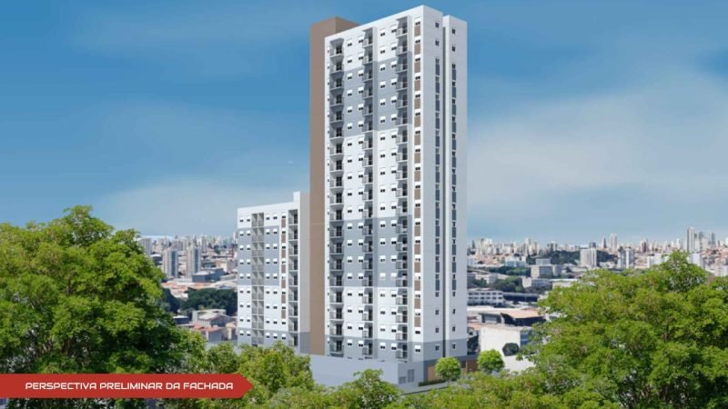 ESTAMOS CHEGANDO NA MOOCA - Perspectiva Fachada - Breve Lançamento Mooca - Pazza Incorporadora